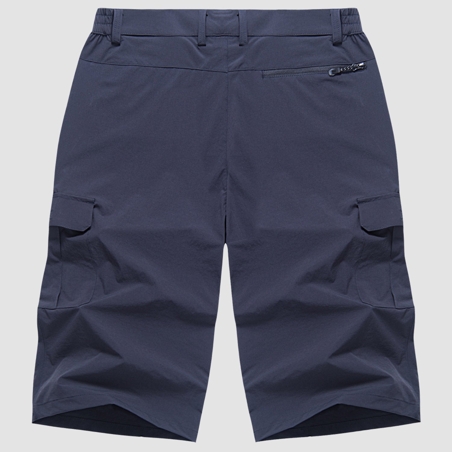 Men's Cargo Woven Shorts with Zipper Pocket and Flap Pockets