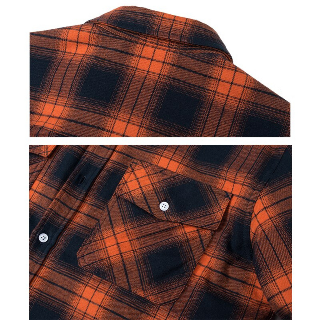 Men's Casual Woven Shirt Jacket with Sherpa Lining and Flap Pockets