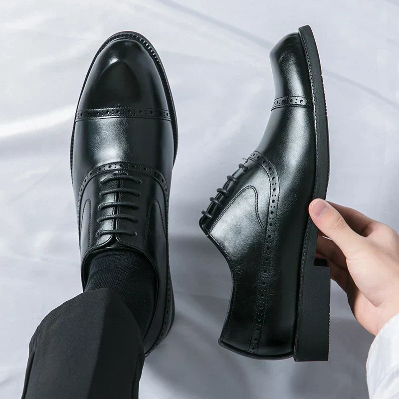 Men's Dress Oxfords with Synthetic Upper and Cap Toe