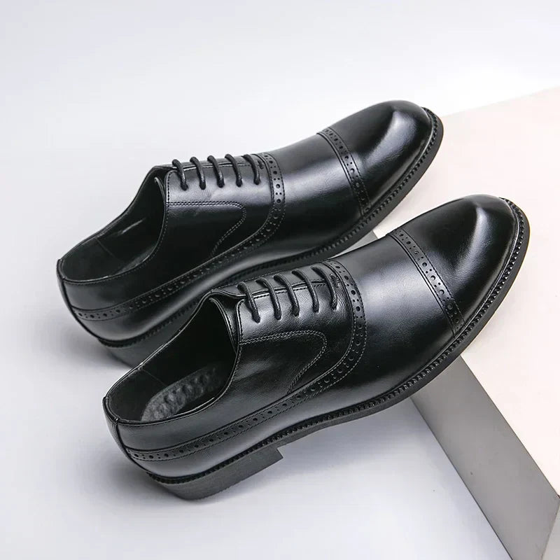 Men's Dress Oxfords with Synthetic Upper and Cap Toe