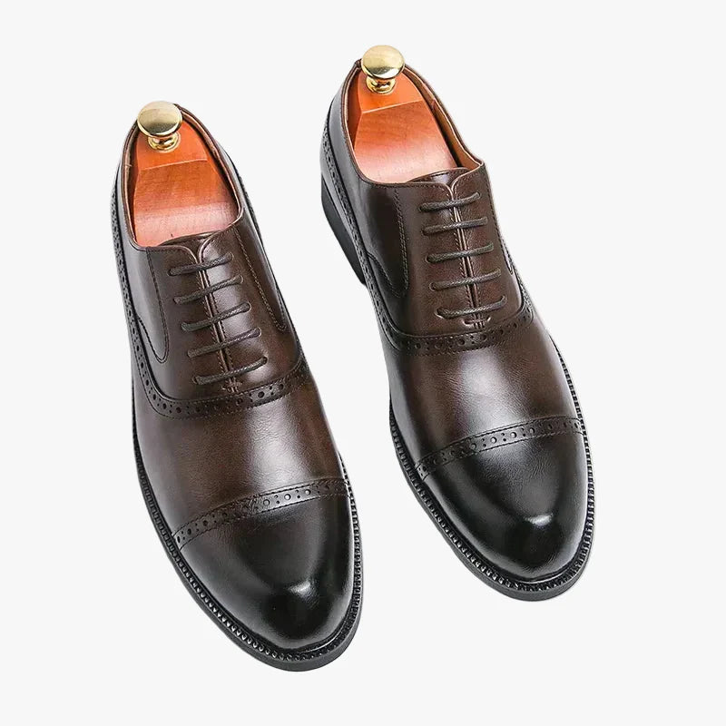 Men's Dress Oxfords with Synthetic Upper and Cap Toe