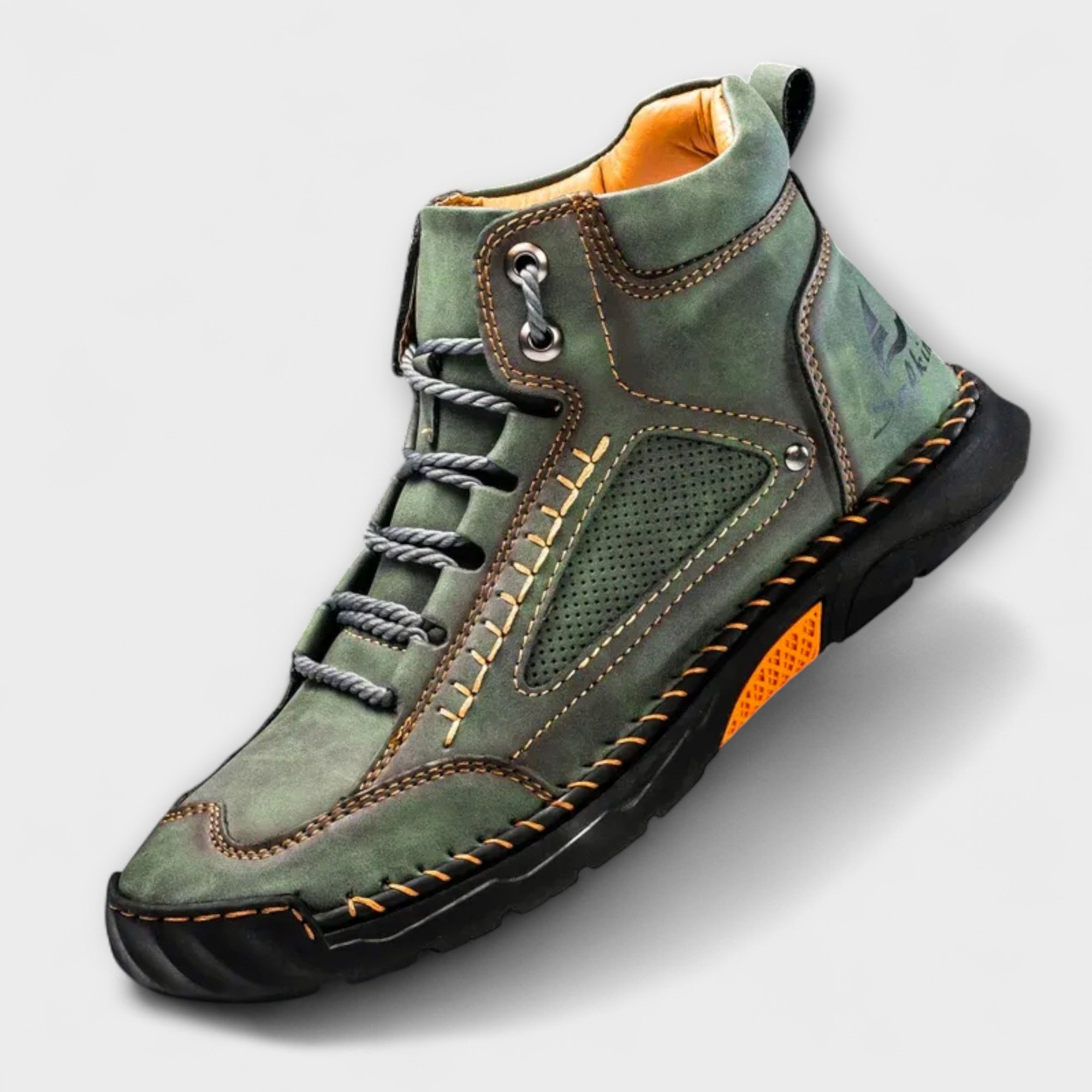 Men's Faux Upper Sneakers with Lace-Up and Lug Sole