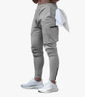 Men's Knit Jogger Pants with Zip Pockets and Ankle Zippers