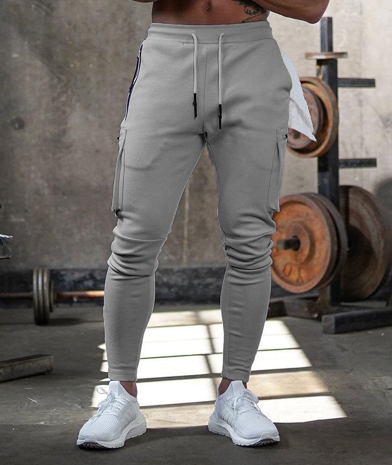 Men's Knit Jogger Pants with Zip Pockets and Ankle Zippers