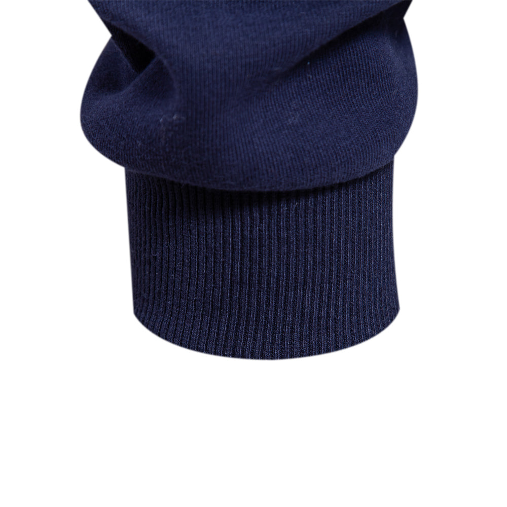 Men's Knit Polo Shirt with Two-Button Placket and Rib Cuffs