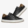 Men's Low-Top Synthetic Sneakers with Lace-Up Front and Rubber Sole