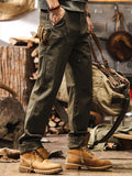 Men's Twill Utility Pants with Thigh Pocket and Rivets