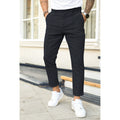 Men's Woven Pants with Tapered Leg and Belt Loops