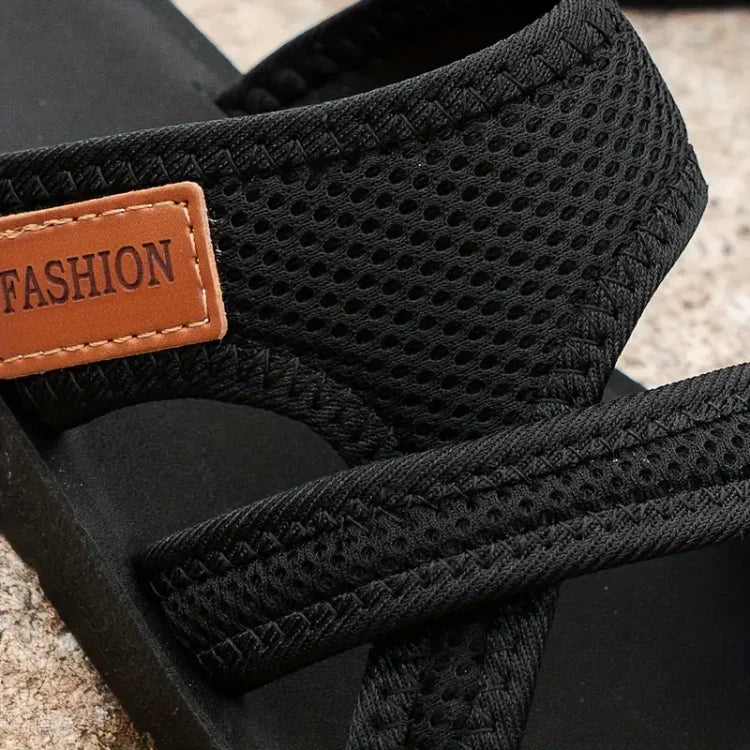 Women's Casual Mesh Slide Sandals with Cross Straps and Open Toe