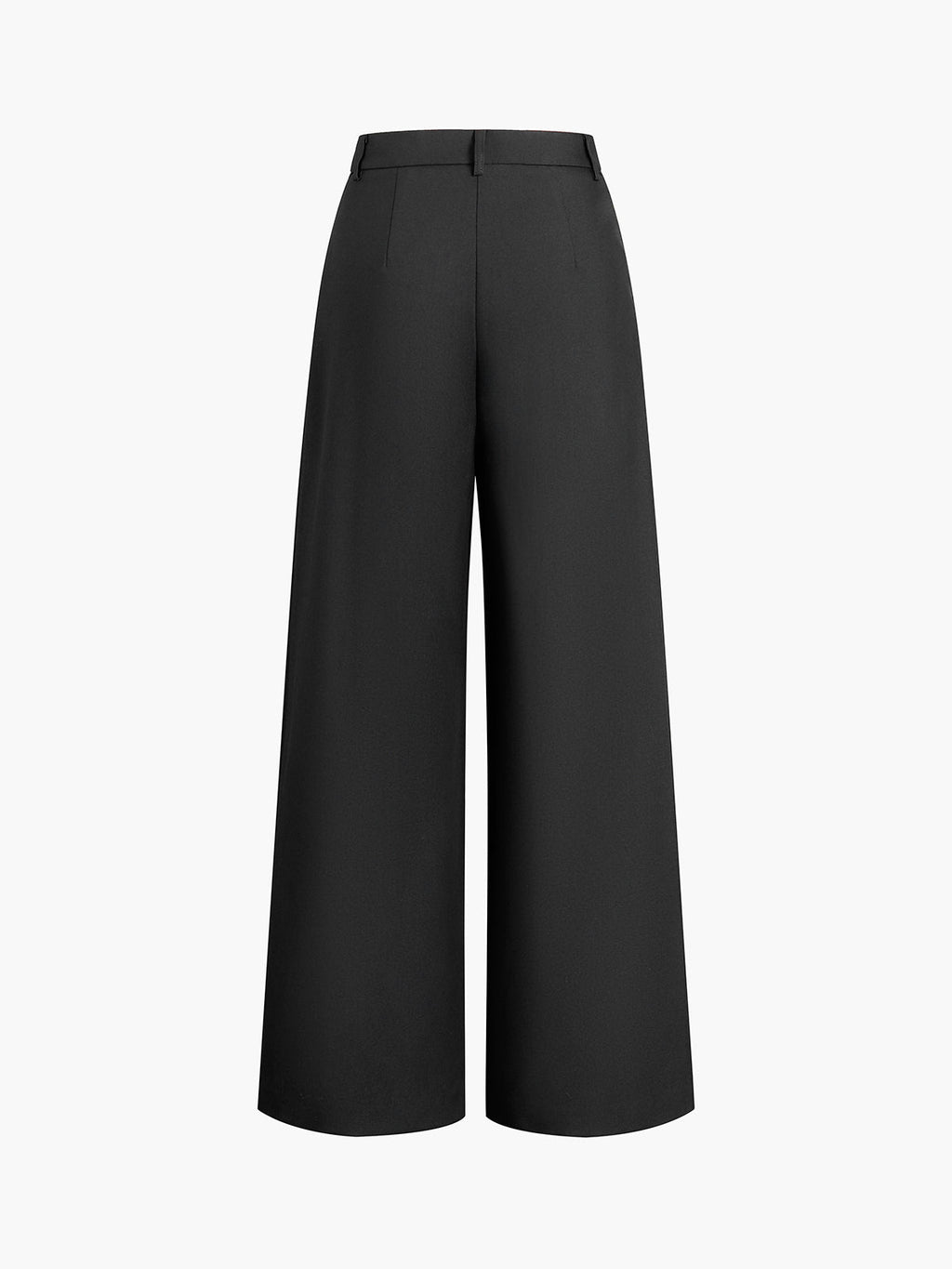 Women's Woven Wide-Leg Pants with Pleated Front and Pockets